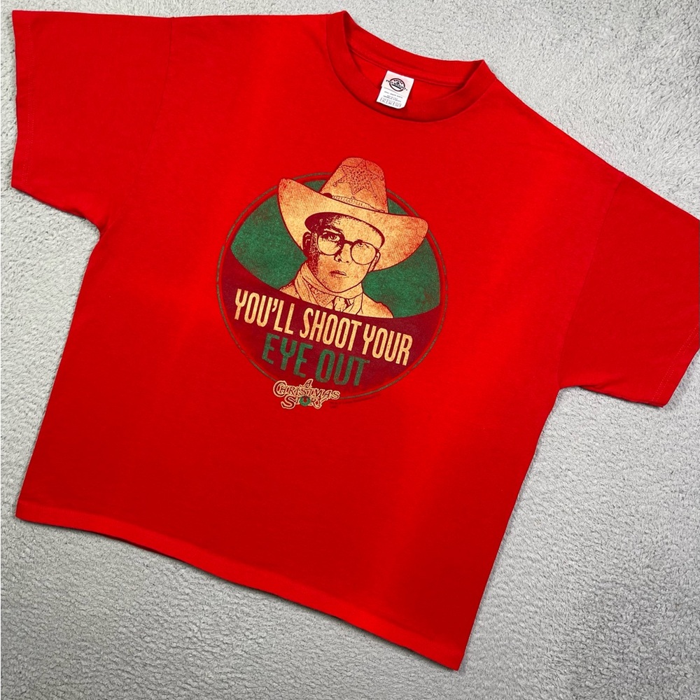 Vintage y2k a Christmas story movie T-shirt